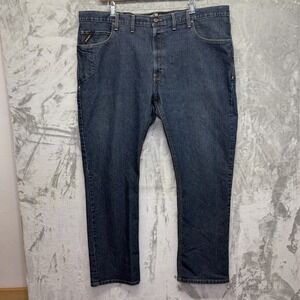 Ariat Men's Rebar M4 Relaxed Straight Cut Jeans 46x34 Big & Tall Denim Workwear